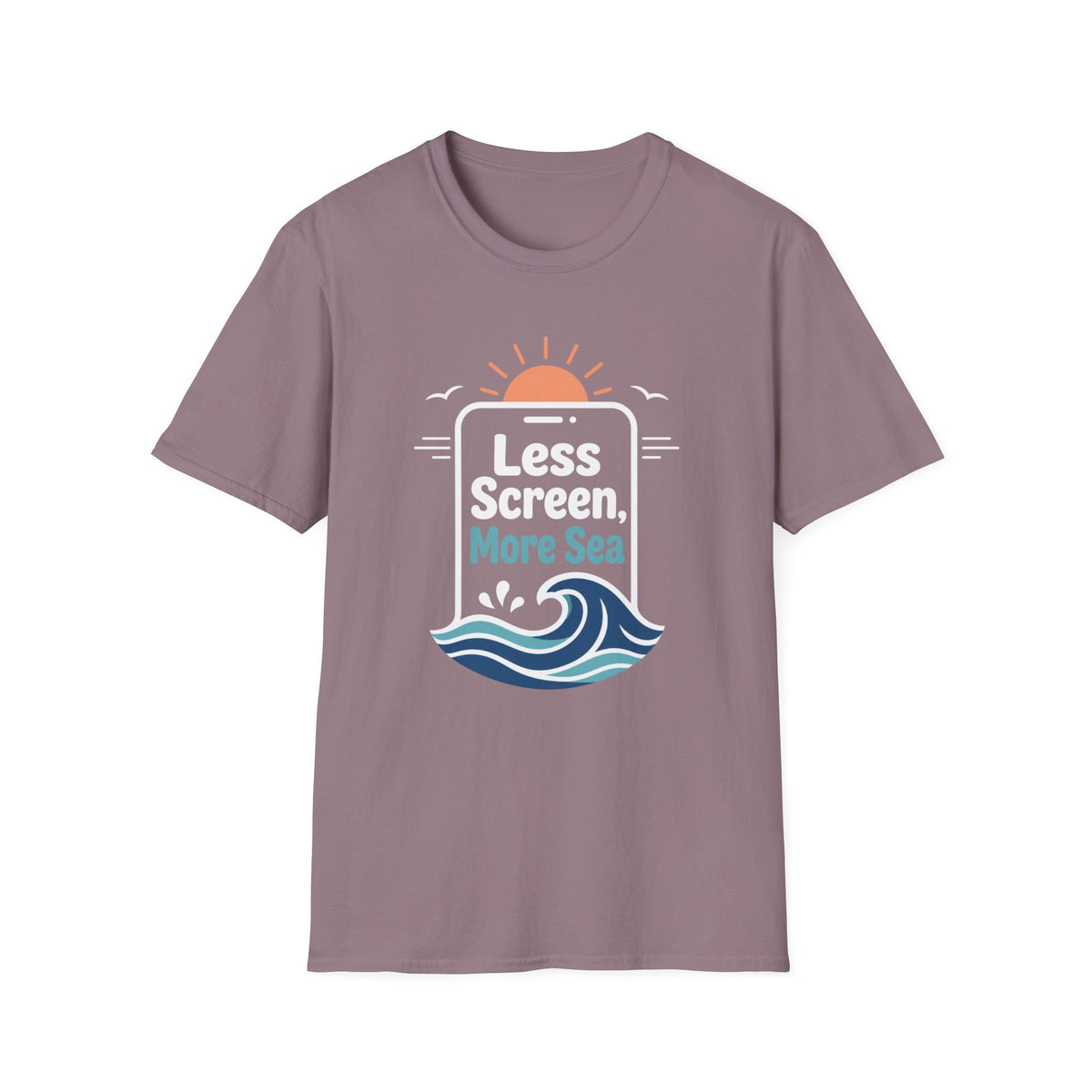 Less Screen, More Sea- Phone T-Shirt