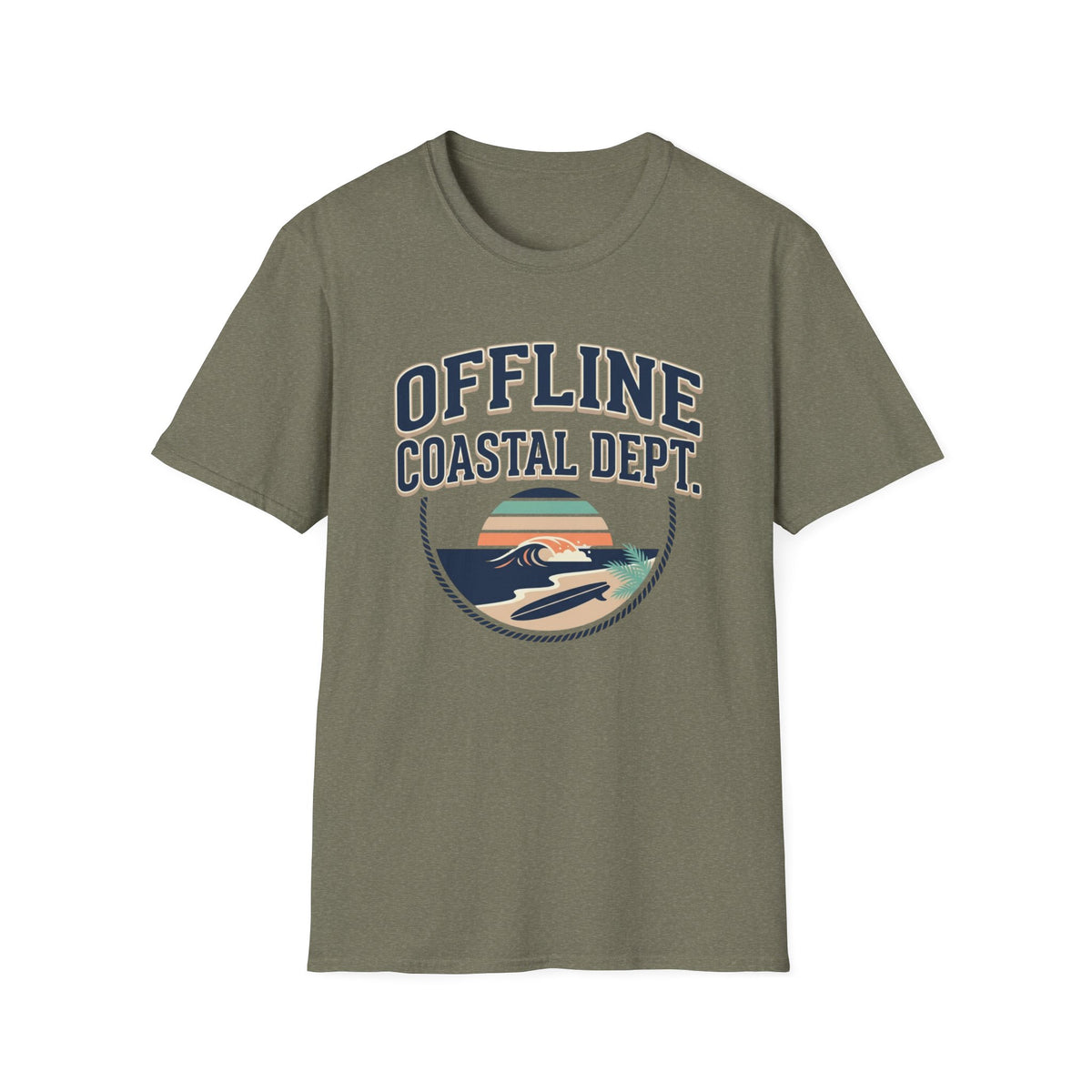 Copy of Offline By The Ocean- Circle T-Shirt