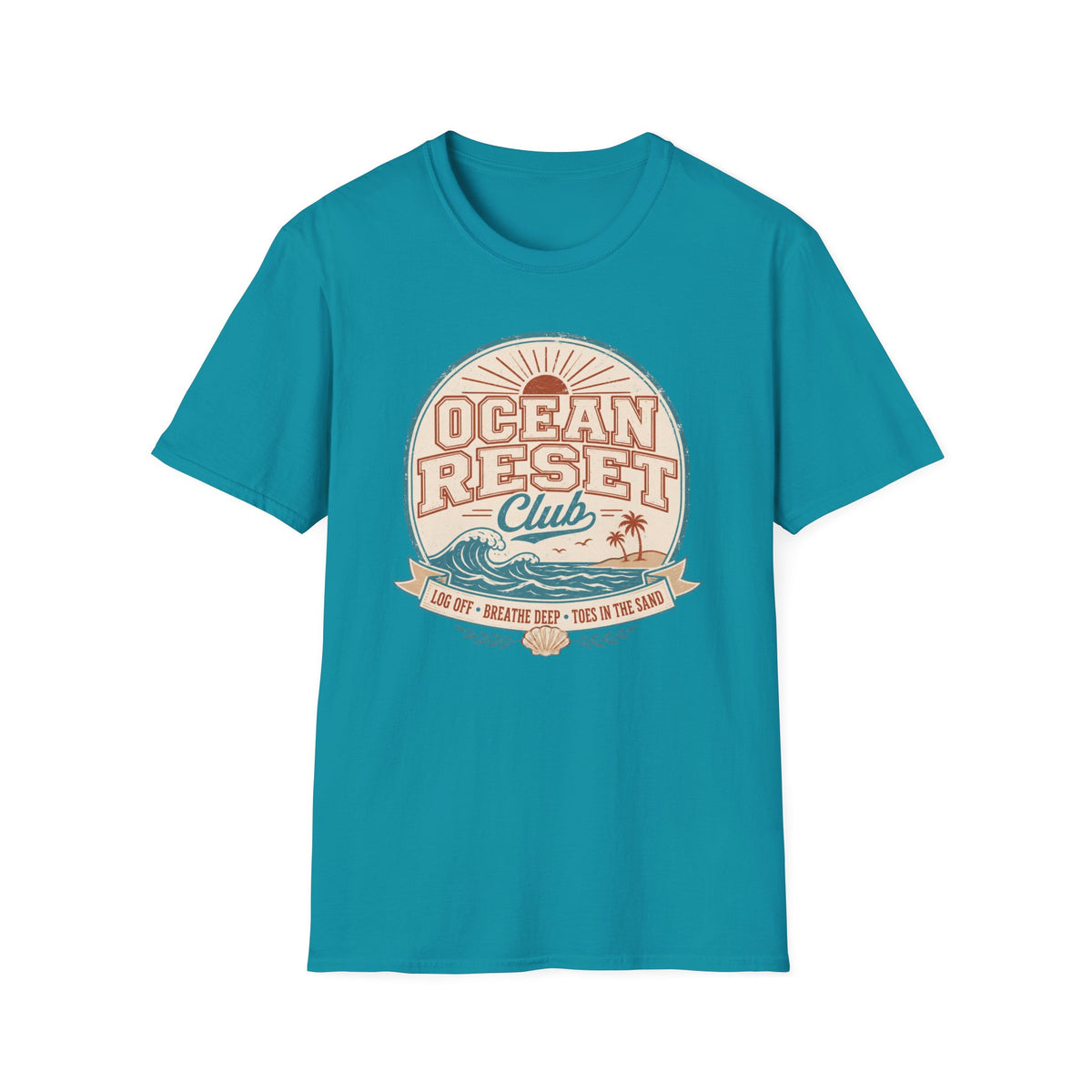 Ocean Reset Club- Circle T-Shirt