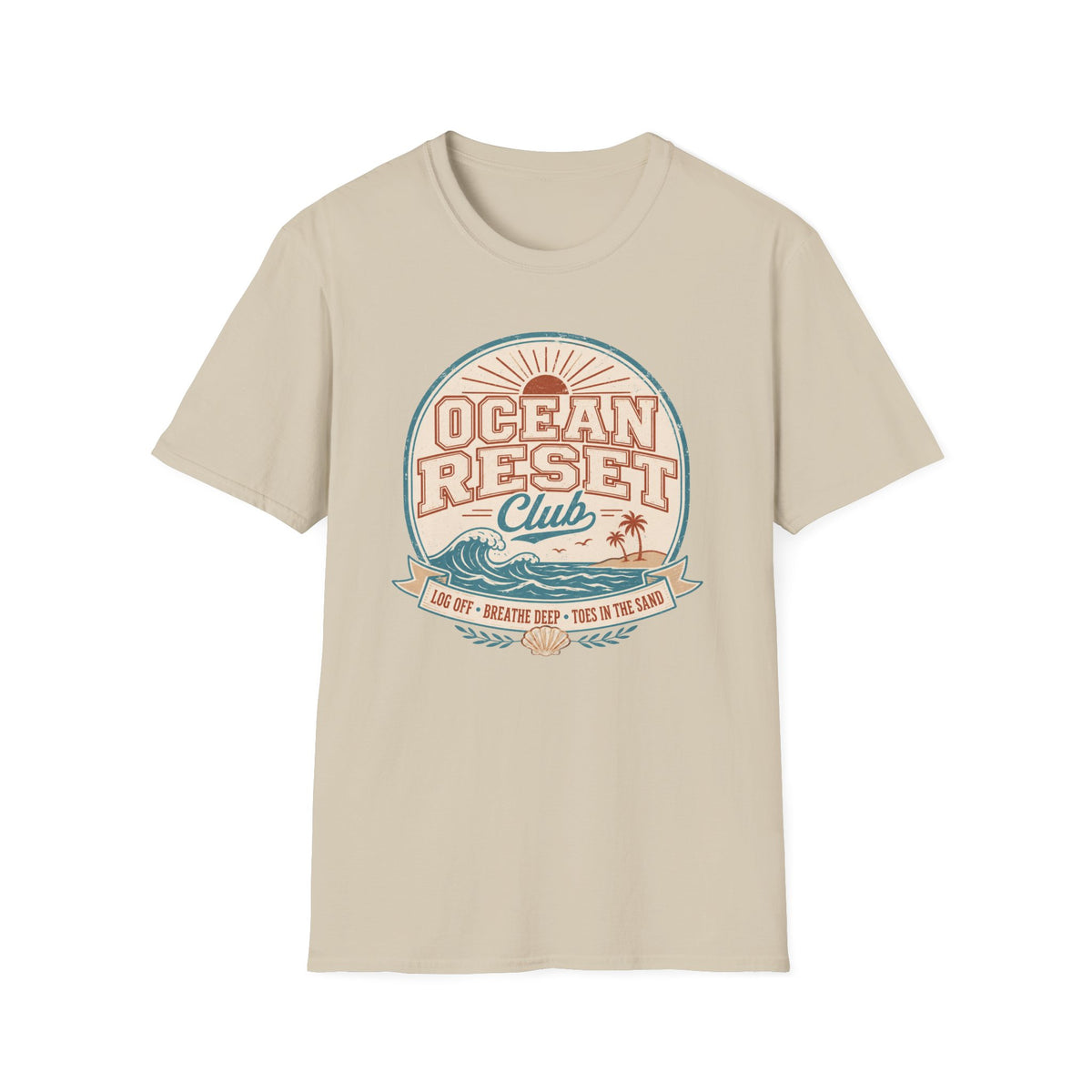 Ocean Reset Club- Circle T-Shirt