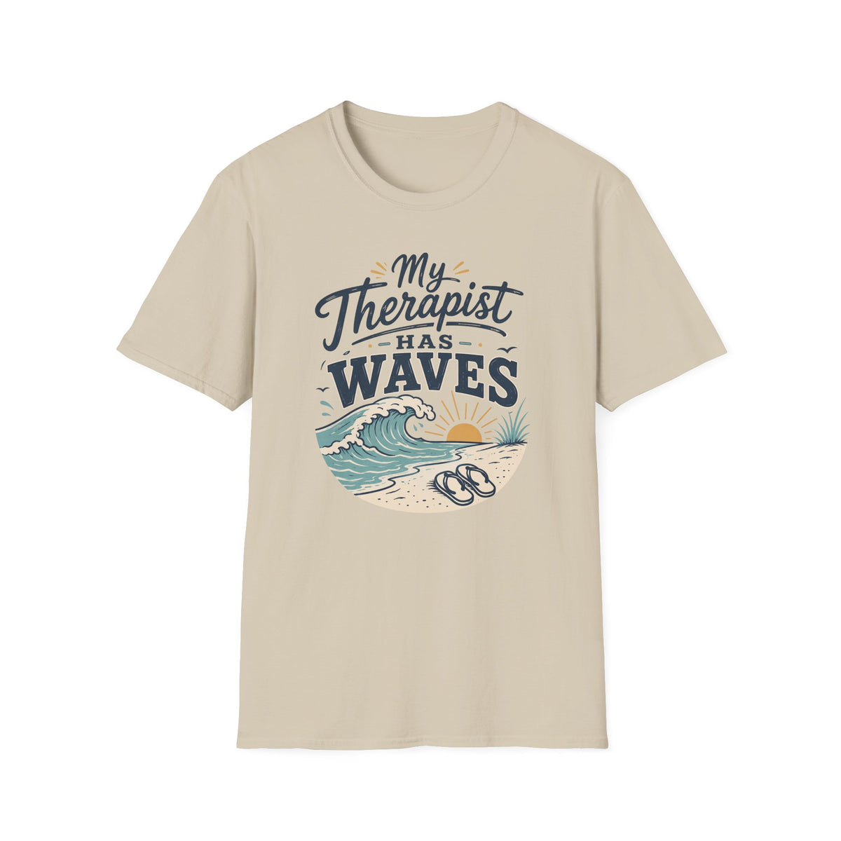 My Therapist Has Waves- Beach T-Shirt