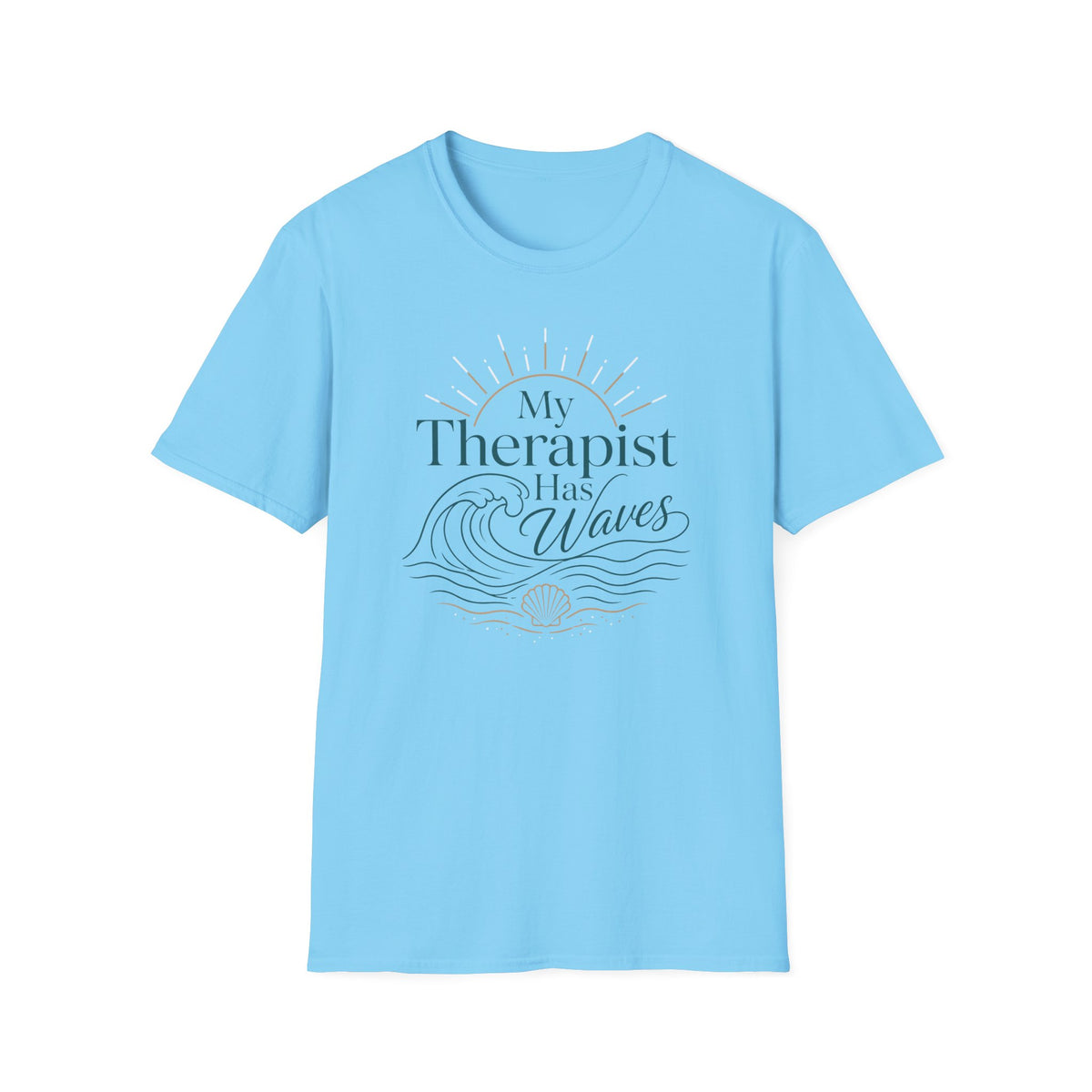 My Therapist Has Waves- Line T-Shirt