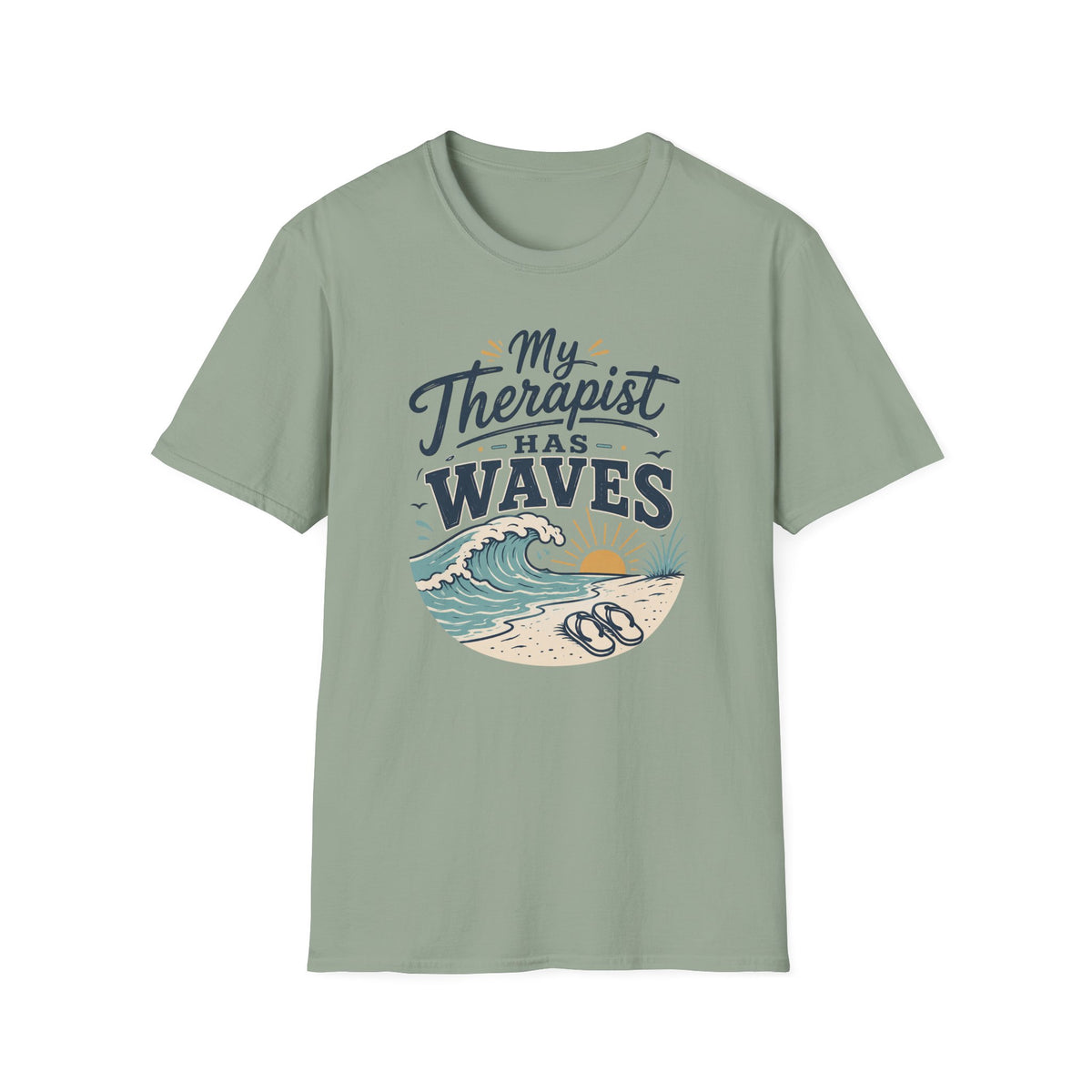 My Therapist Has Waves- Beach T-Shirt