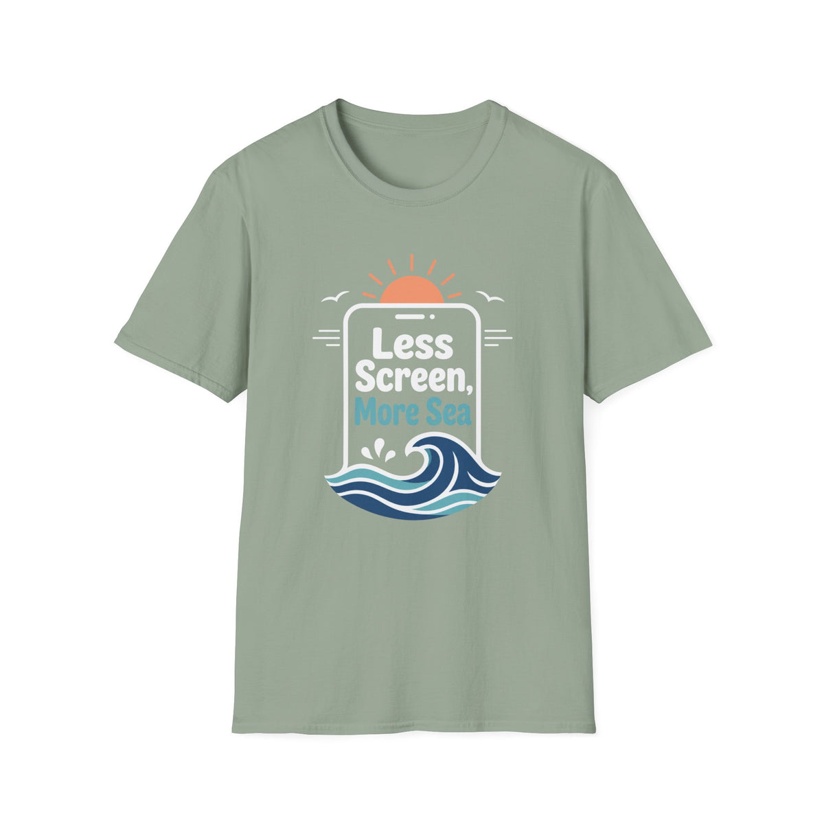Less Screen, More Sea- Phone T-Shirt