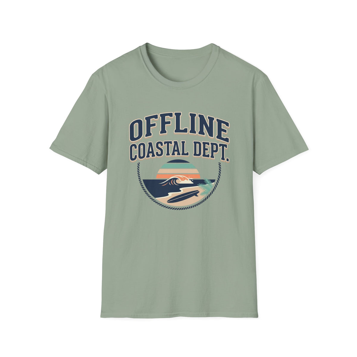 Copy of Offline By The Ocean- Circle T-Shirt