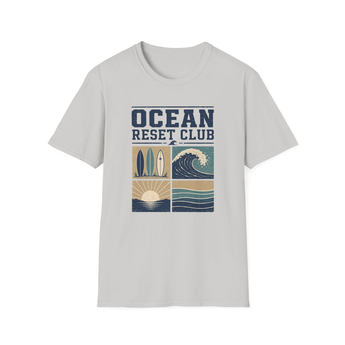 Ocean Reset Club- Block T-Shirt
