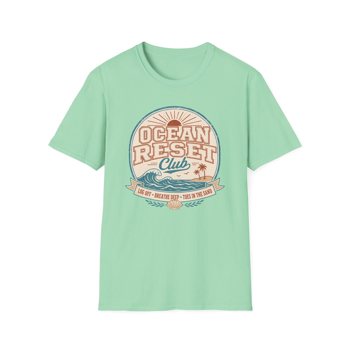Ocean Reset Club- Circle T-Shirt