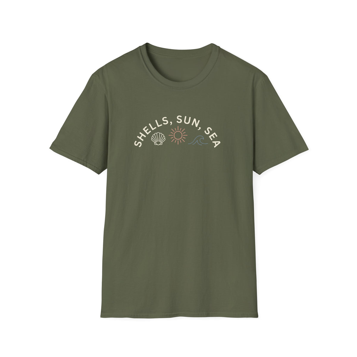 Shells, Sun, Sea - Line T-Shirt