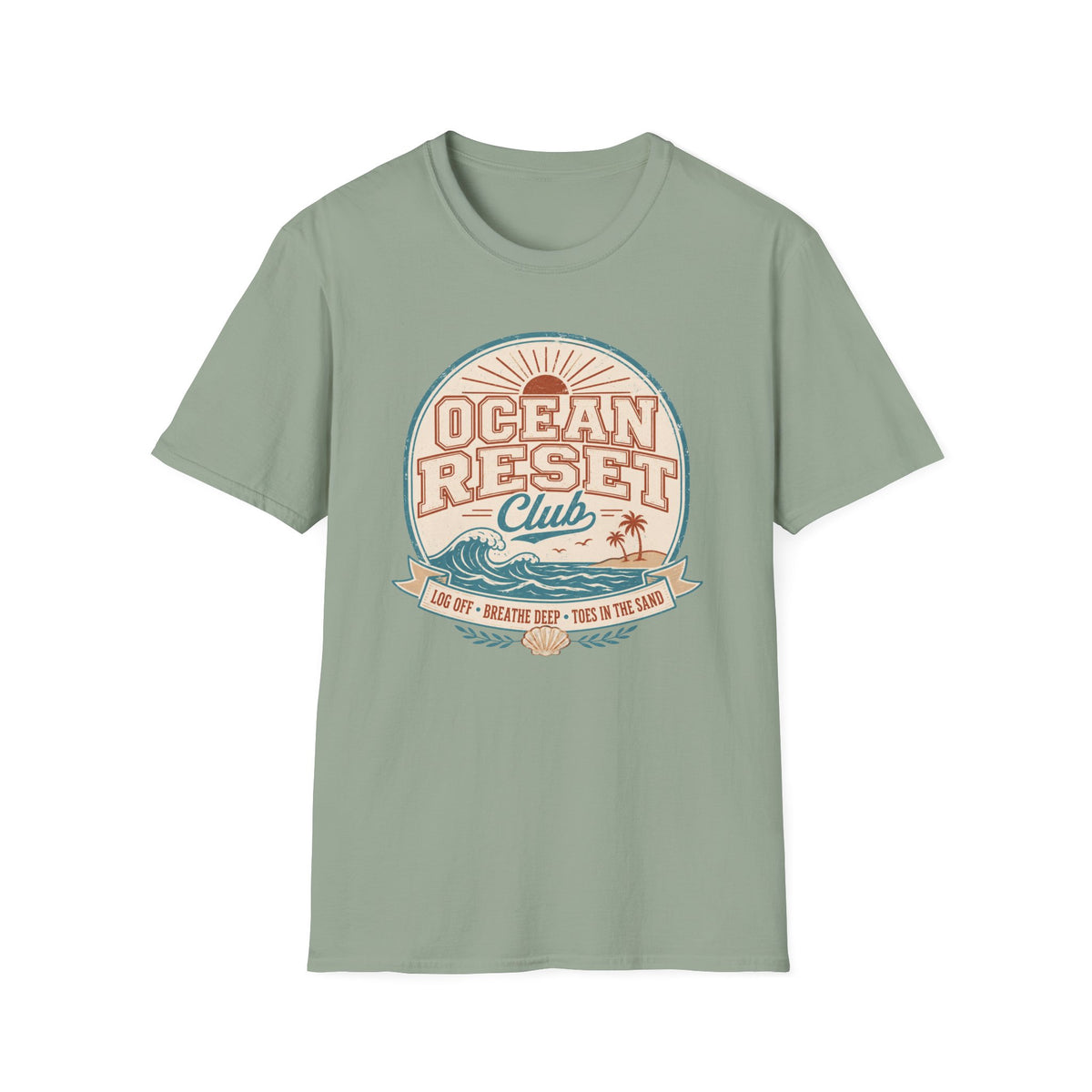 Ocean Reset Club- Circle T-Shirt