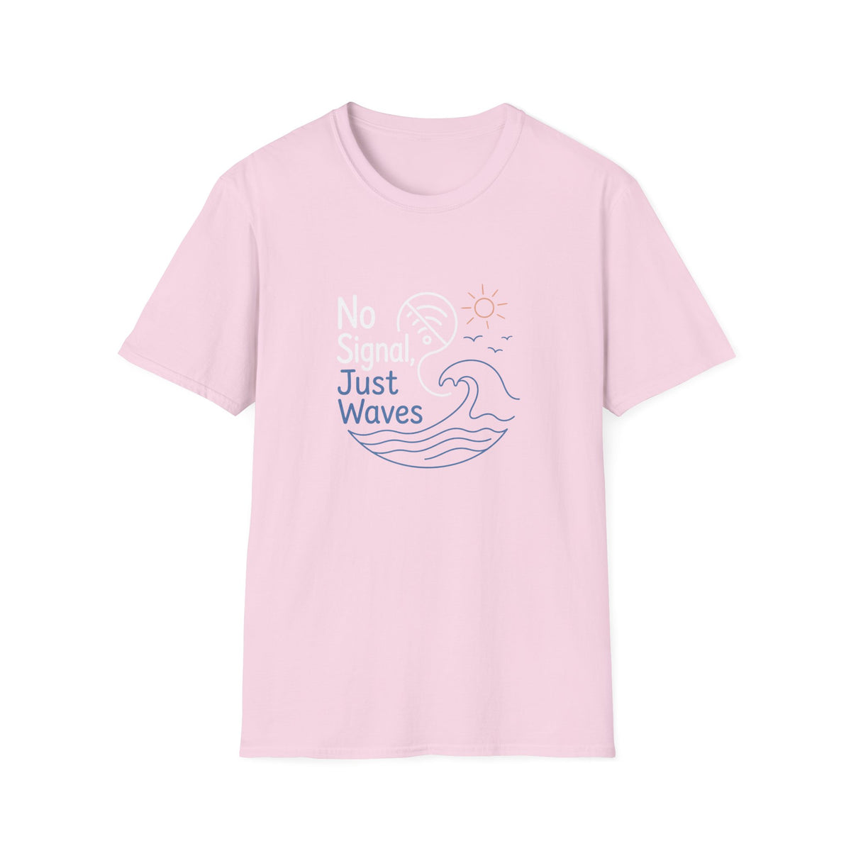 No Signal, Just Waves- Line T-Shirt