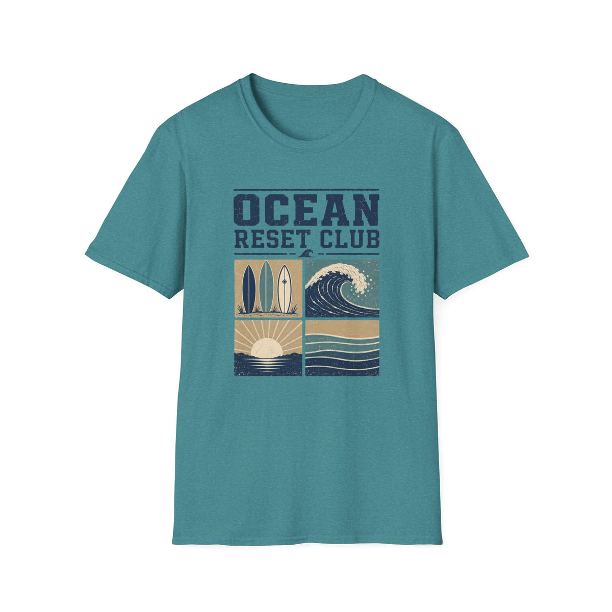 Ocean Reset Club- Block T-Shirt