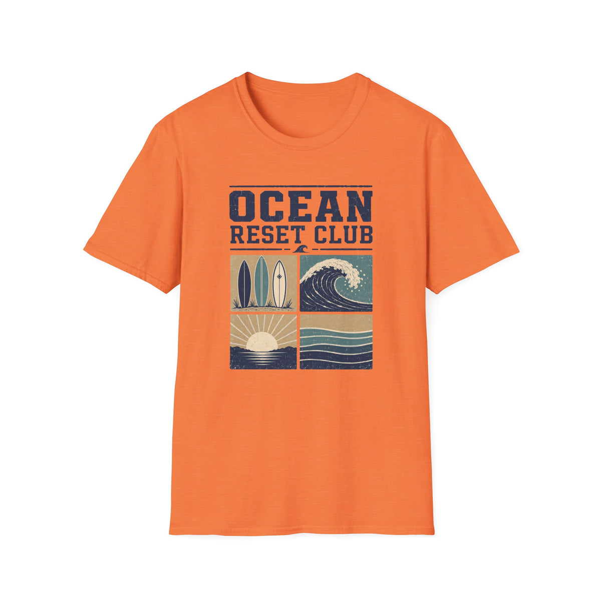 Ocean Reset Club- Block T-Shirt