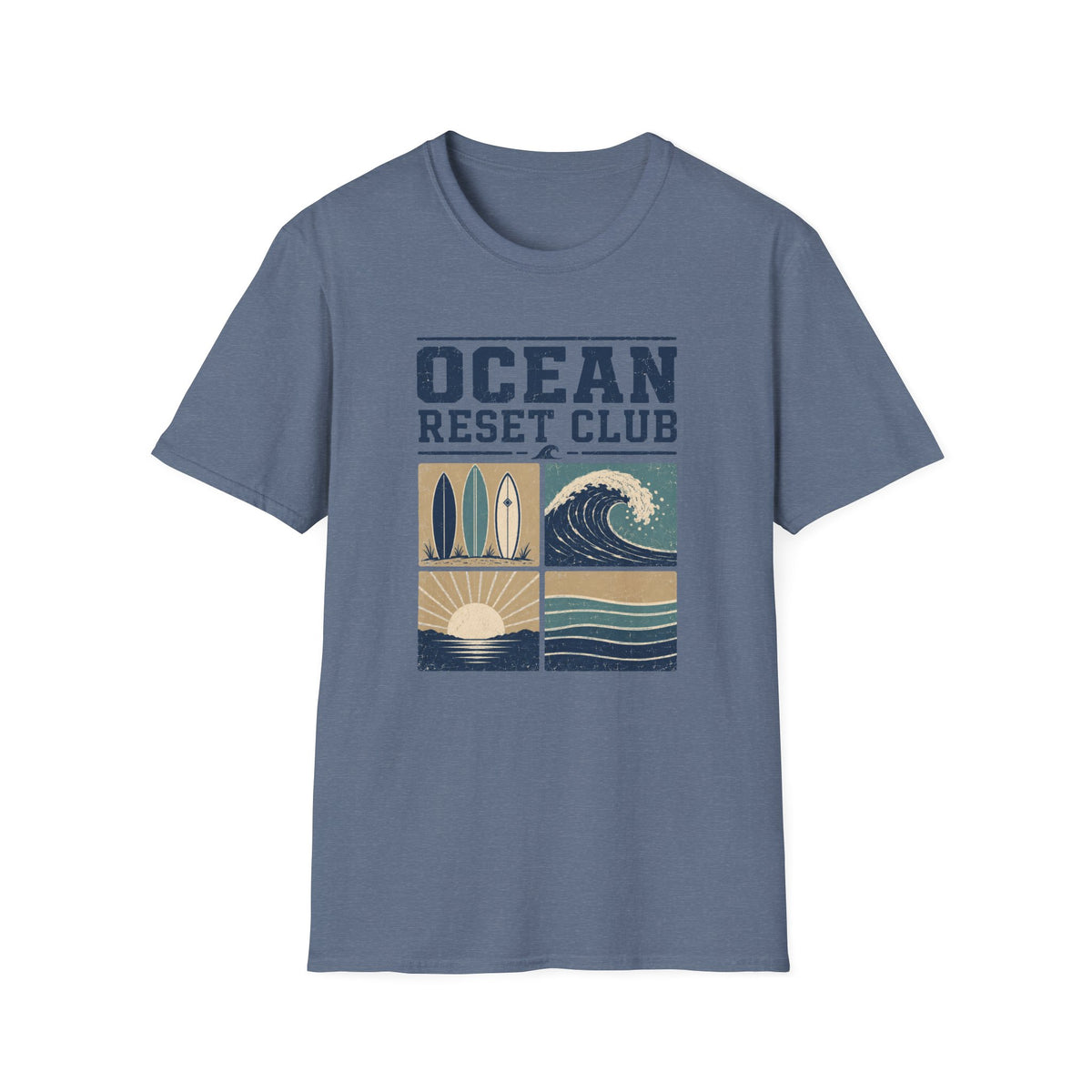 Ocean Reset Club- Block T-Shirt