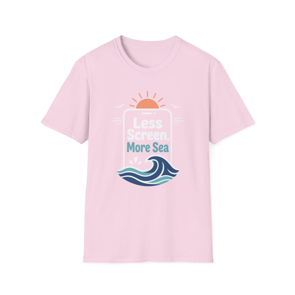 Less Screen, More Sea- Phone T-Shirt