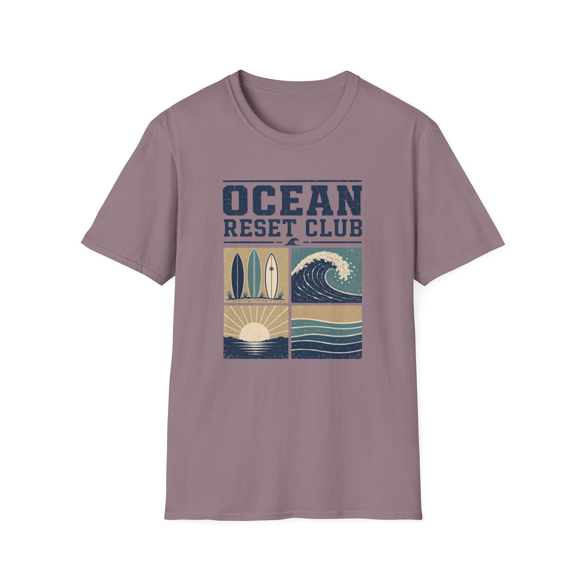 Ocean Reset Club- Block T-Shirt