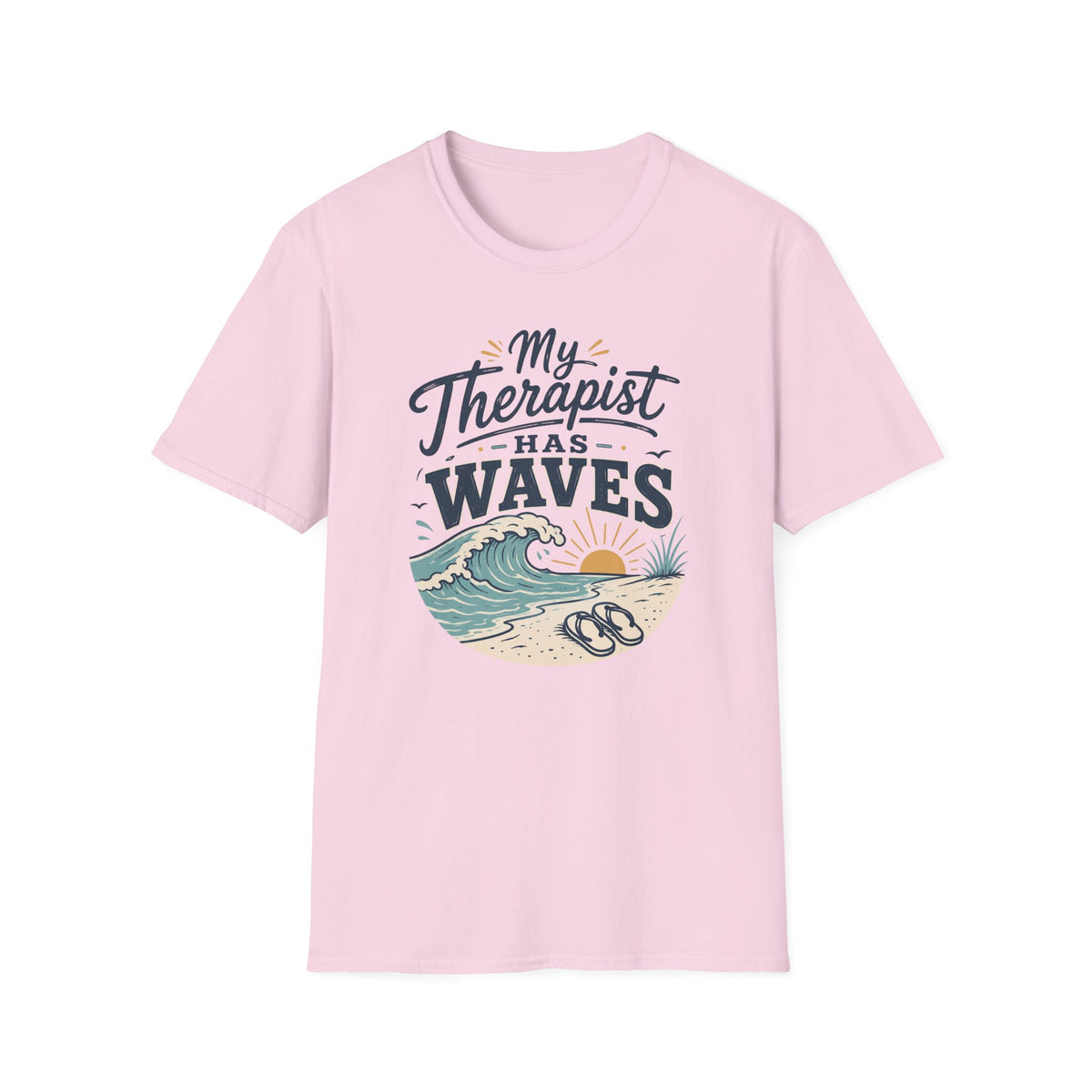 My Therapist Has Waves- Beach T-Shirt