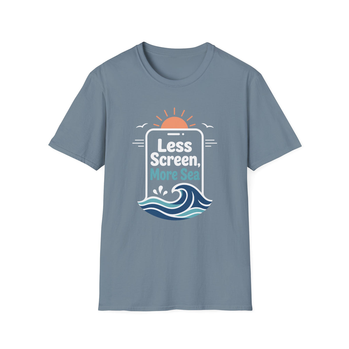 Less Screen, More Sea- Phone T-Shirt