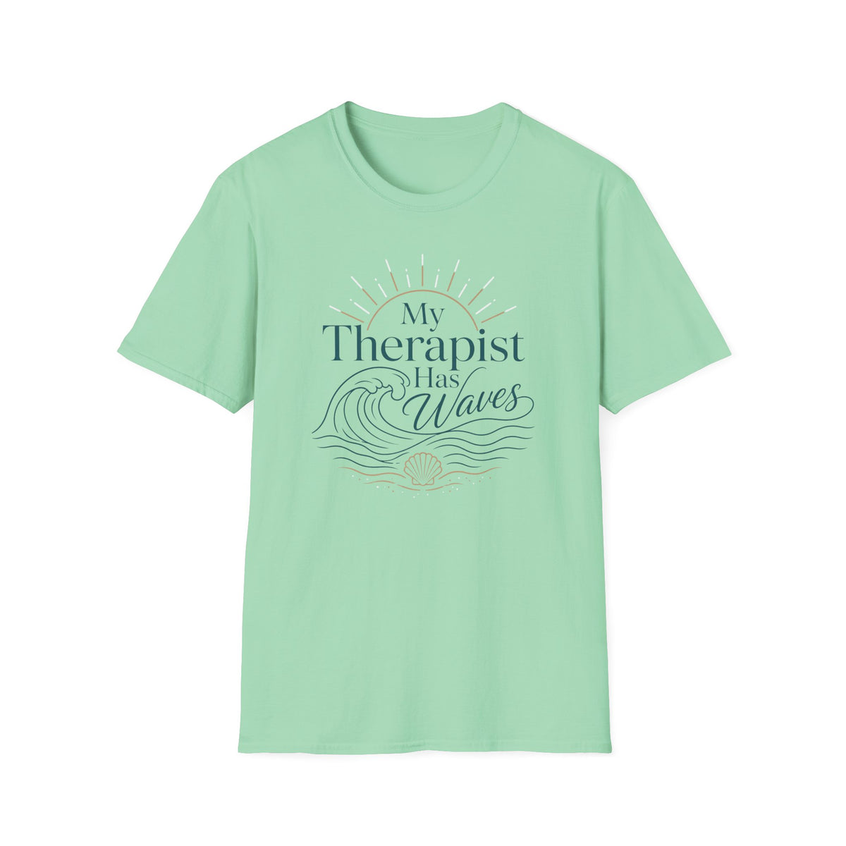 My Therapist Has Waves- Line T-Shirt
