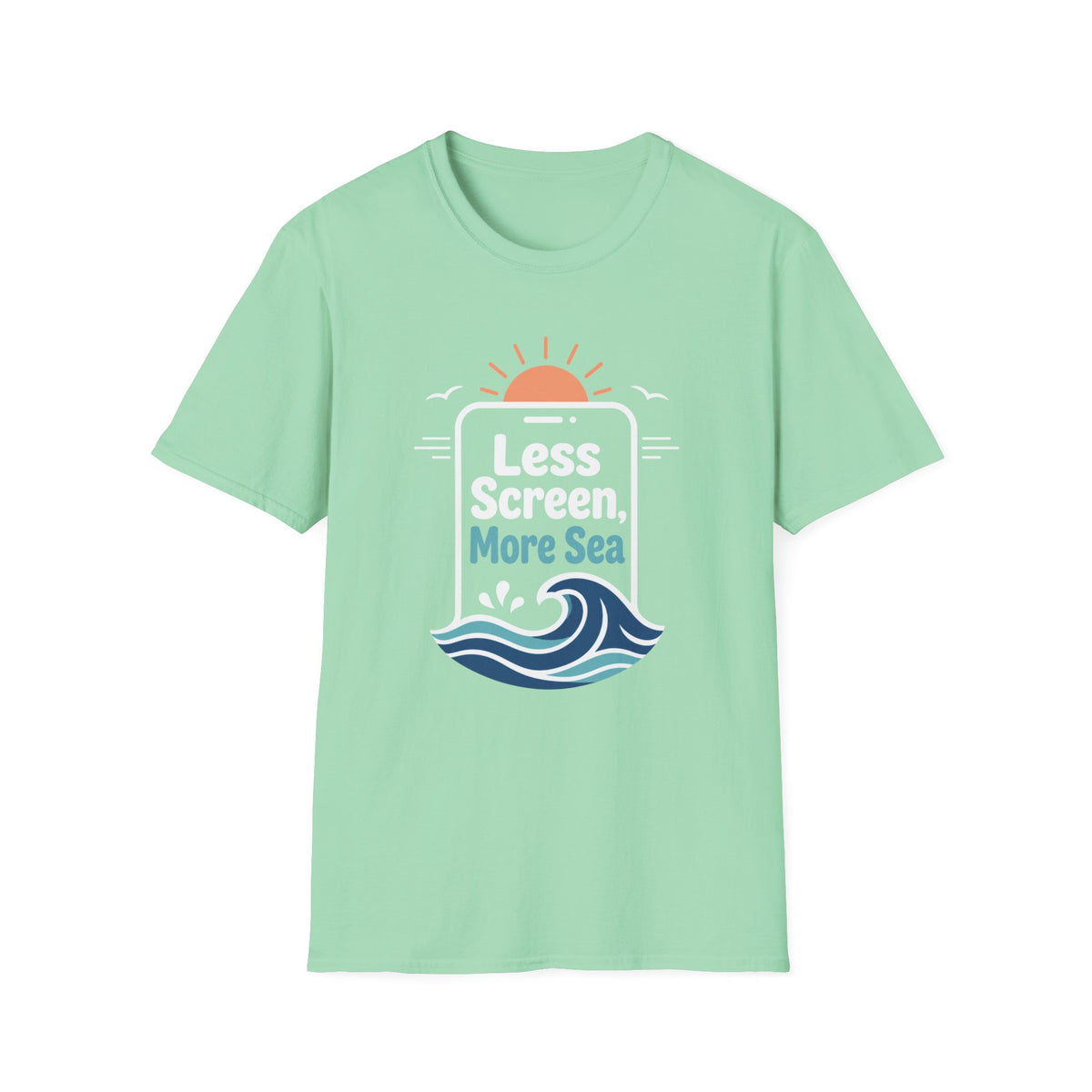 Less Screen, More Sea- Phone T-Shirt