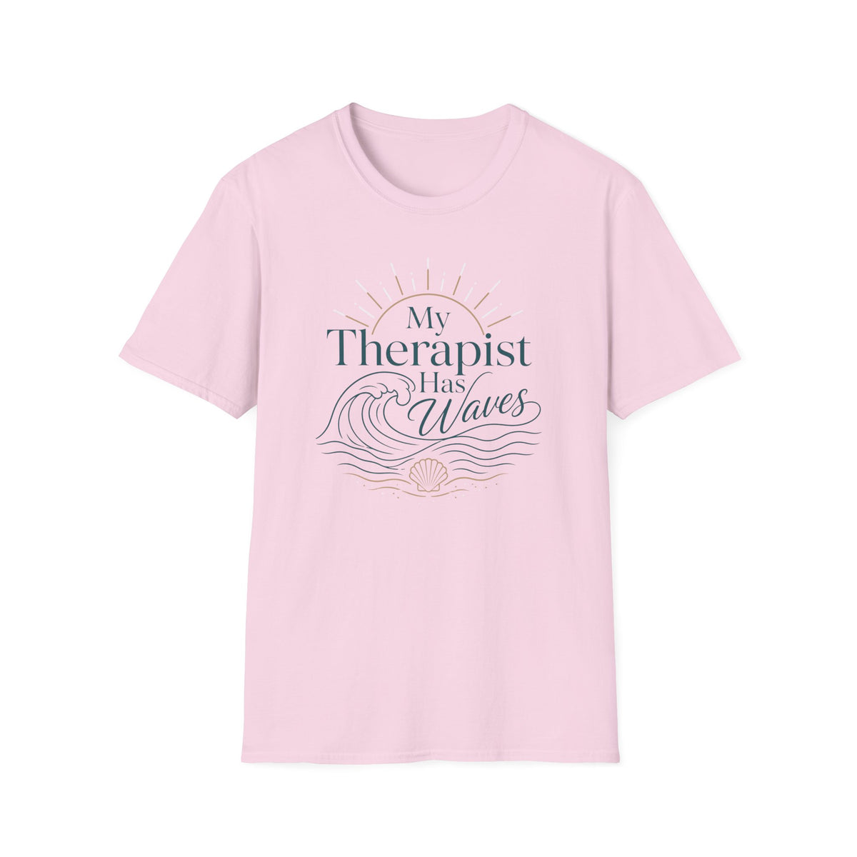 My Therapist Has Waves- Line T-Shirt