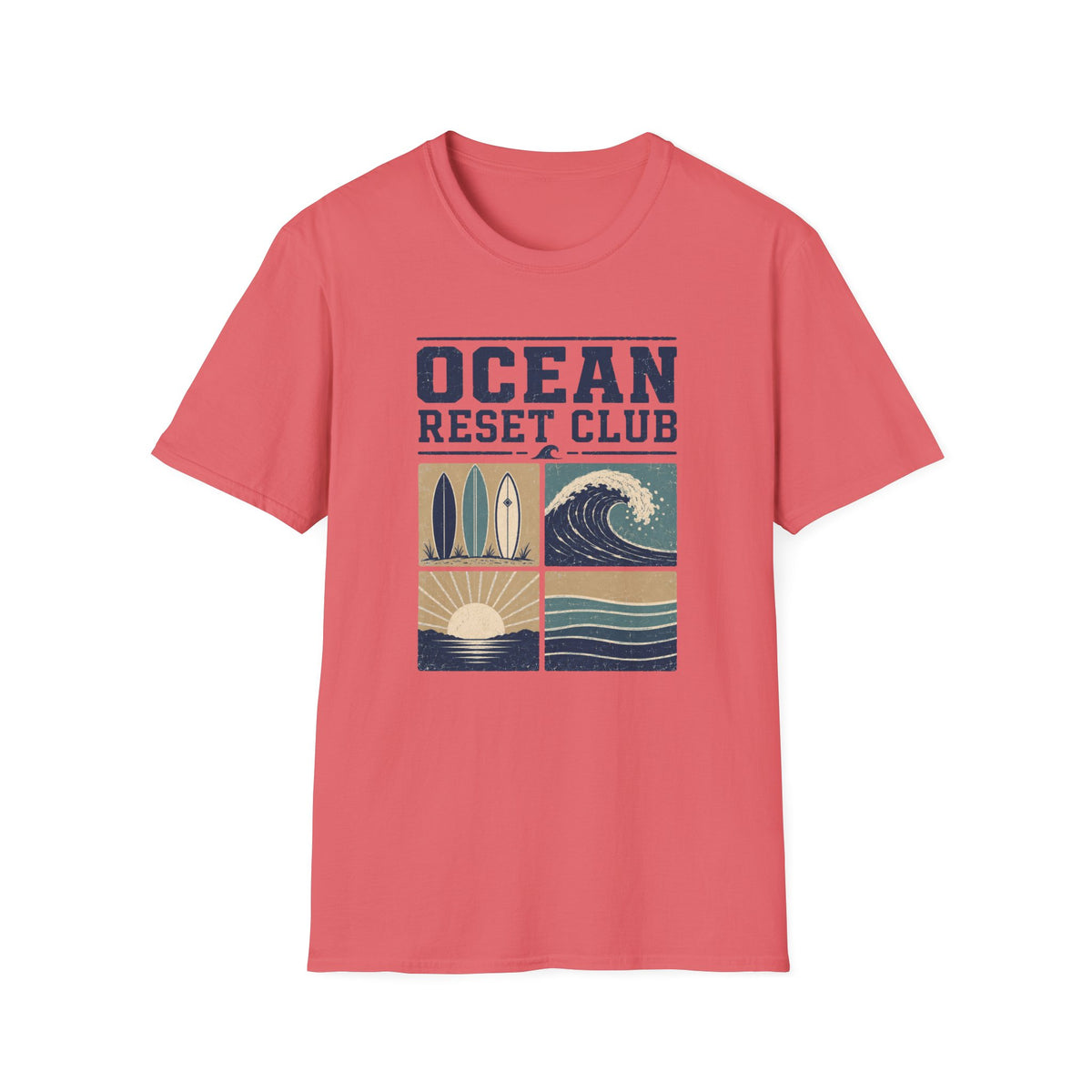 Ocean Reset Club- Block T-Shirt