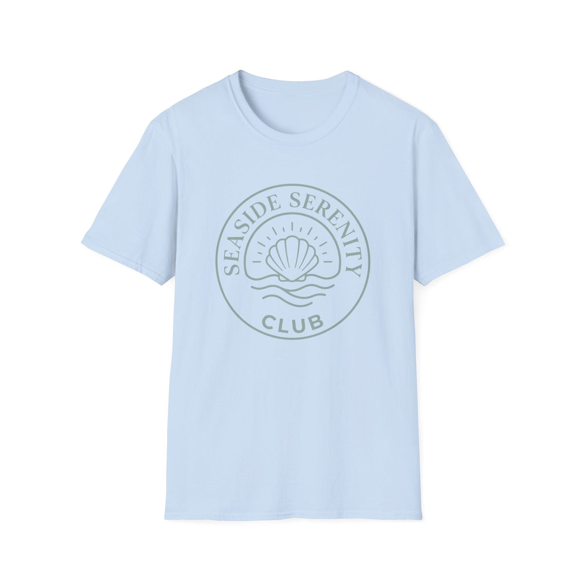 Seaside Serenity Club- Line T-Shirt