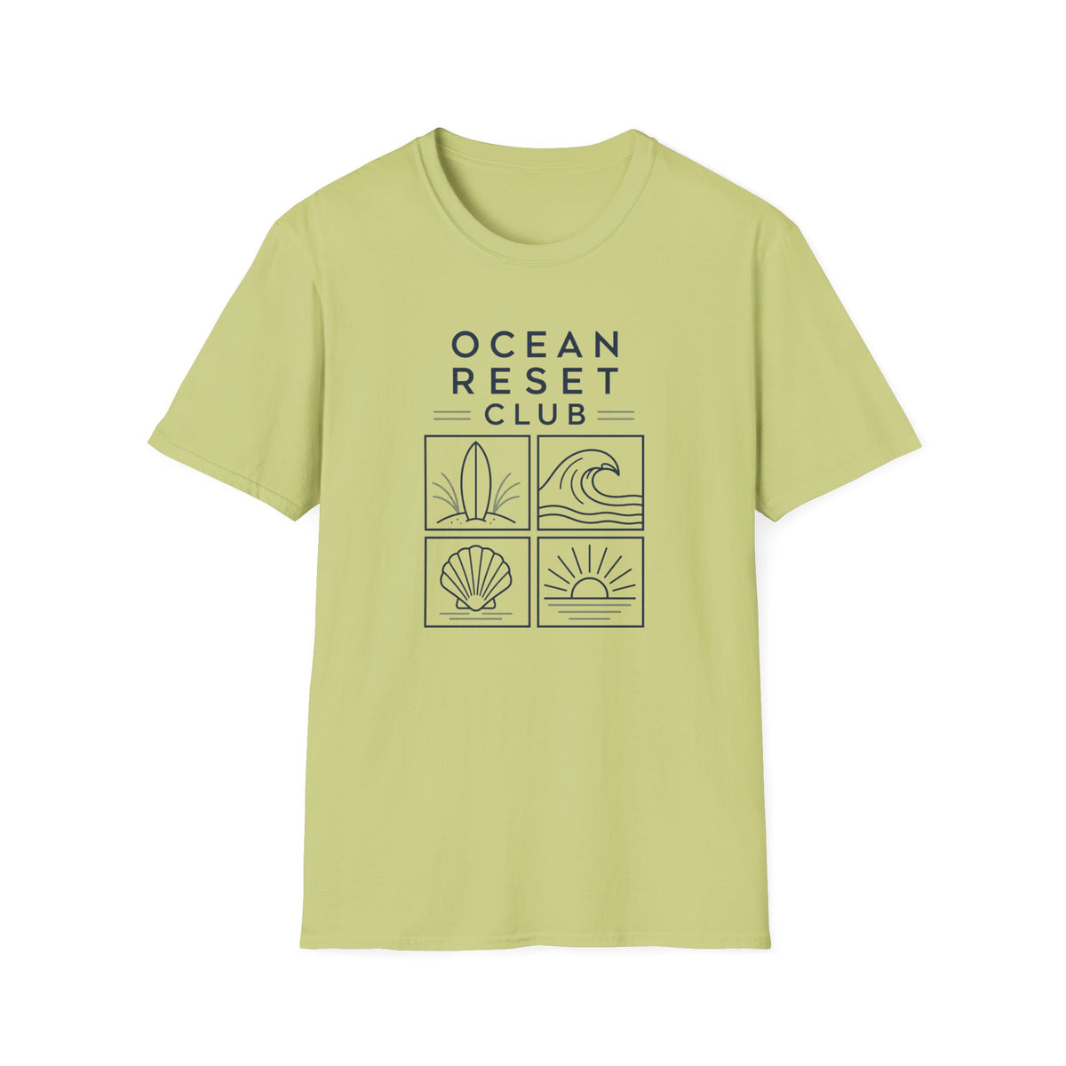 Ocean Reset Club- Line Block T-Shirt